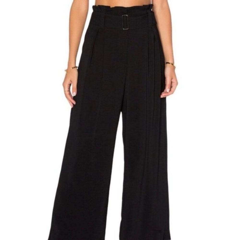 A.L.C. High-Waist Black-Paperbag Wide-Leg Pants. Not the cheap version NWT